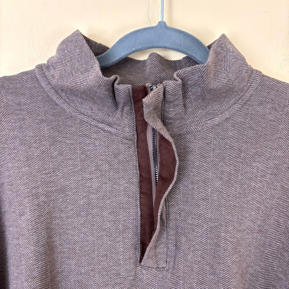 NWT Tahari Brown Viscose Textured Crop 3/4 Zip Long Sleeve Pullover Top (XXL) - Picture 9 of 16